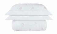 Kit Conforter Queen Catânia Branco e Fendi 400 Fios