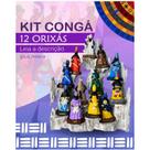 Kit Conga 30AX23LX14C 12 Orixás 10 cm Branco em Resina