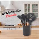 Kit Conjunto 12 Peças Silicone Utensílios Cozinha