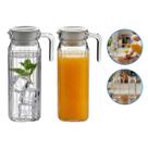 Kit Conjunto 2 Jarra Clássica Vidro Para Suco Água 1 Litro
