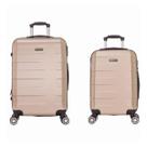 Kit Conjunto 2 Mala Viagem e Bordo 20 e 24 Expansor 360 ABS Admirare