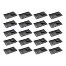 Kit Conjunto 20 Pratos Travessas De Melamina Para Sushi Comida Japonesa Molheiras