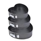Kit Conjunto 3 Forma Bolo Torta Coracao Assadeira Com Fundo Removivel Antiaderente Fundo Falso
