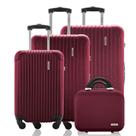 Kit Conjunto 3 Malas Rígidas 360 com Frasqueira - Gladiador A2C3