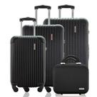Kit Conjunto 3 Malas Rígidas 360 com Frasqueira - Gladiador A2C3 Kit Conjunto 3 Malas Rígidas 360 com Frasqueira - Gladiador A2C3