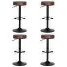Kit Conjunto 4 Banquetas Americanas Altas Com Encosto Baixo Estofado Para Cozinha Balcão Bancada Ilha Luxo Viena Marrom Kit Conjunto 4 Banquetas Americanas Altas Com Encosto Baixo Estofado Para Cozinha Balcão Bancada Ilha Luxo Viena Marrom