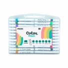 Kit Conjunto 48 Canetas Escolar Hidrografica Permanente Color Max