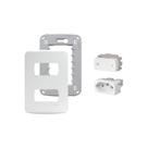 Kit Conjunto 4x2 Tomada 10A Interruptor Bipo Miluz Schneider