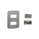 Kit Conjunto 4x2 Tomada 10A Interruptor Simp Miluz Schneider