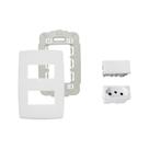 Kit Conjunto 4x2 Tomada 10A Interruptor Simples Pial Plus