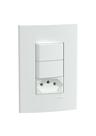 Kit Conjunto 4x2 Tomada 20A Interruptor Duplo Lunare Up