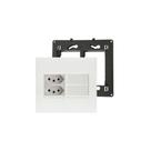 Kit Conjunto 4x4 2x Interruptor Simples 2x Tomada 10A Pial Plus Mais Legrand