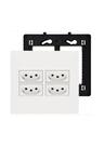 Kit Conjunto 4x4 Tomada Quadrupla 10A Pial Plus+(mais)