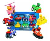 Kit Conjunto 6 Carrinhos De Fricção Com Boneco - Patrulha Canina Infantil Crianças