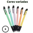 Kit conjunto 6 Lapiseiras escolar com borracha com mais precisão