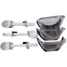 Kit Conjunto Acrílico 12 Peças Potes+Colher Sobremesa Jogo Cumbuca