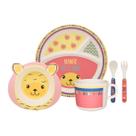 Kit Conjunto Alimentação Bebê 5pcs Prato Infantil Introdução Alimentar