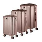 Kit Conjunto avião Anac 3 Malas viagem cadeado Trava Tsa Pequena 10kg, Média 23kg, Grande 32kg resistente em abs rodas duplas 360
