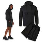 Kit Conjunto Blusa CANGURU + Bermuda Short MOLETOM Frio Academia MASCULINO 524