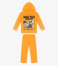 Kit Conjunto Blusão com Capuz e Calça Rovi Kids Amarelo