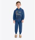 Kit Conjunto Blusão Com Capuz E Calça Rovi Kids Azul