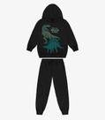 Kit Conjunto Blusão Com Capuz E Calça Rovi Kids Preto