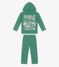 Kit Conjunto Blusão Com Capuz E Calça Rovi Kids Verde