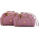 Kit Conjunto Bolsas Maternidade Bebe Menina Menino Enxoval Miellu - Linha Pópeti- Bolsa G, Bolsa M e Trocador - 3 peças