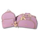 Kit Conjunto Bolsas Maternidade Bebe Menina Menino Enxoval Miellu - Linha Pópeti- Bolsa G, Mochila e Trocador - 3 peças Kit Conjunto Bolsas Maternidade Bebe Menina Menino Enxoval Miellu - Linha Pópeti- Bolsa G, Mochila e Trocador - 3 peças