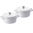 Kit Conjunto Caçarola Hercules Revestimento Ceramico Indução Branca 6,8L + 6,8L Kit Conjunto Caçarola Hercules Revestimento Ceramico Indução Branca 6,8L + 6,8L
