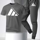 Kit Conjunto Camisa Calça Moletom Camiseta Casual Masculino Urbano Tendência