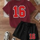 Kit Conjunto Camiseta Shorts Feminino 16 Esporte Academia Treino Leve Blusinha e Short Kit Conjunto Camiseta Shorts Feminino 16 Esporte Academia Treino Leve Blusinha e Short
