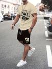 Kit Conjunto Camiseta Unisexx Cartas + Short Moletom