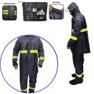 Kit Conjunto Capa de Chuva Para Motoboy Resistente C/ Capuz Motoqueiro