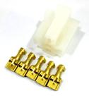 kit Conjunto conector 5 vias com Terminal para Rele 4 e 5 Pinos Branco resistente kit Conjunto conector 5 vias com Terminal para Rele 4 e 5 Pinos Branco resistente