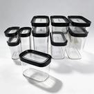 Kit Conjunto Cozinha com 9 Potes Herméticos para Mantimentos e Temperos