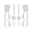 Kit Conjunto De Fixação P/ Assento Almofadado Branco - Astra