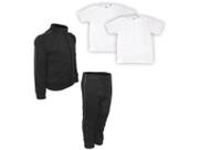 Kit Conjunto de Frio Inverno Roupa Infantil Uniforme Escolar Helanca Preta Kit Conjunto de Frio Inverno Roupa Infantil Uniforme Escolar Helanca Preta