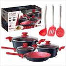 Kit conjunto de panelas colorstone com 7 peças Kit conjunto de panelas colorstone com 7 peças