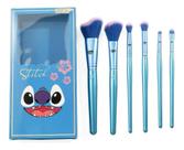Kit Conjunto De Pinceis Maquiagem Stitch Angel Com 6 Peças