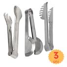 Kit Conjunto de Utensílios de Cozinha com Pegador Massa Salada Universal em Inox 8 pçs