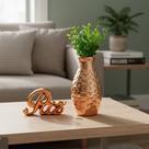 Kit Conjunto Decorativo Enfeite de Mesa Elegante Luxo Vaso Com Planta Palavra Paz Kit Conjunto Decorativo Enfeite de Mesa Elegante Luxo Vaso Com Planta Palavra Paz