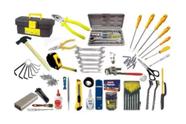 Kit Conjunto Ferramentas com caixa plastica e Jogo Alicate,chave Tramontina,trena, e mais