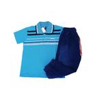 Kit Conjunto Infantil bebê Estiloso Calça Jeans Jogger e Camiseta Gola Polo Conforto e Estilo Casual