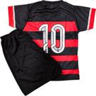 Kit Conjunto Infantil de Futebol Camisa e Shorts com Escudo Bordado Fl4m3ng0