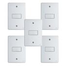 Kit Conjunto Interruptor 4x2 1 Tecla Simples 10A 250V Kit Conjunto Interruptor 4x2 1 Tecla Simples 10A 250V