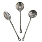 Kit Conjunto Jogo 3 Peças Colher De Arroz Concha Escumadeira De Alumínio Fundido Batido para Servir
