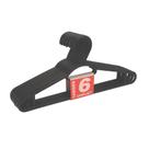 Kit Conjunto Jogo 6 Cabides Pretos Estrutura reforçada e durável Compactos - Uninjet