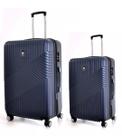 Kit Conjunto Mala Bordo e Grande 7003 Santino Viagem Expansor 360 Tsa