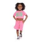Kit Conjunto Menina Infantil de Blusa e Shorts de Verão